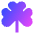 Clover Icon from Sharp Gradient Set