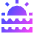 Sunset Icon from Sharp Gradient Set