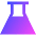 Erlenmeyer Flask Icon from Sharp Gradient Set