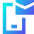 Phone Mail Icon from Sharp Gradient Set