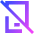 Phone Off Icon from Sharp Gradient Set
