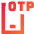 Phone Otp Icon from Sharp Gradient Set