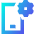 Phone Setting Bolt Nut Icon from Sharp Gradient Set