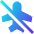 Airplane Disabled Icon from Sharp Gradient Set
