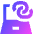 Laptop Personal Hotspot Icon from Sharp Gradient Set
