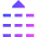Phone Numpad Up Icon from Sharp Gradient Set