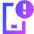 Notification Alert Icon from Sharp Gradient Set