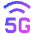 Cellular Network 5g Icon from Sharp Gradient Set