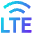 Cellular Network Lte Icon from Sharp Gradient Set