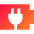 Battery Charging Plug Icon from Sharp Gradient Set