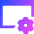 Browser Setting Cog Icon from Sharp Gradient Set