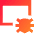 Bug Virus Browser Icon from Sharp Gradient Set