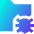 Bug Virus Folder Icon from Sharp Gradient Set