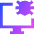 Bug Virus Monitor Icon from Sharp Gradient Set
