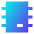 Computer Chip 2 Icon from Sharp Gradient Set
