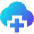 Cloud Add Icon from Sharp Gradient Set