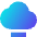Cloud Remove Icon from Sharp Gradient Set