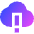 Cloud Warning Icon from Sharp Gradient Set