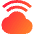 Cloud Wifi Icon from Sharp Gradient Set