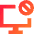 Desktop Block Icon from Sharp Gradient Set