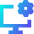 Desktop Setting Icon from Sharp Gradient Set