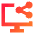Desktop Share Icon from Sharp Gradient Set