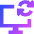 Desktop Sync Icon from Sharp Gradient Set