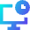 Desktop Time Icon from Sharp Gradient Set