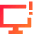 Desktop Warning Icon from Sharp Gradient Set