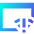 Browser Error Icon from Sharp Gradient Set