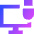 Monitor Lock Icon from Sharp Gradient Set
