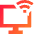Monitor Wifi Icon from Sharp Gradient Set