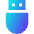 Usb Drive Icon from Sharp Gradient Set