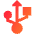 Usb Port Icon from Sharp Gradient Set