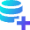 Database Add 1 Icon from Sharp Gradient Set