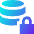 Database Lock Icon from Sharp Gradient Set