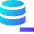 Database Subtract 1 Icon from Sharp Gradient Set
