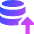 Database Upload Icon from Sharp Gradient Set