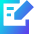 Hand Held Tablet Writing Icon from Sharp Gradient Set