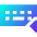 Keyboard One Hand Left Icon from Sharp Gradient Set