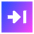 Next Square Icon from Sharp Gradient Set