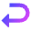 Return 2 Icon from Sharp Gradient Set
