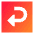 Return Square 2 Icon from Sharp Gradient Set