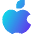 Apple Logo Icon from Sharp Gradient Set
