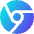 Chrome Logo Icon from Sharp Gradient Set