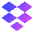 Dropbox Logo Icon from Sharp Gradient Set