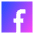 Facebook Logo 1 Icon from Sharp Gradient Set