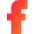 Facebook Logo 2 Icon from Sharp Gradient Set