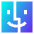 Finder Logo Icon from Sharp Gradient Set