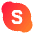 Skype Logo Icon from Sharp Gradient Set